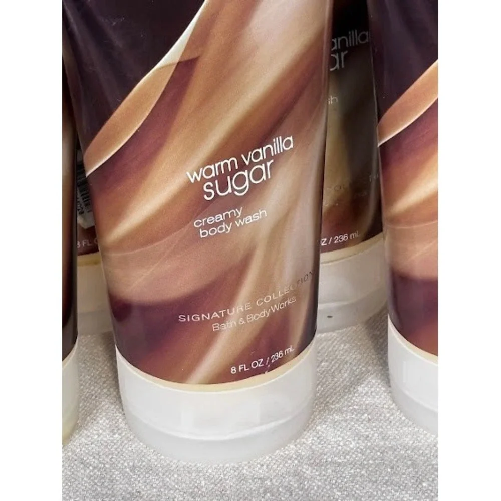 Bath & Body Works Warm Vanilla Sugar Creamy Body Wash 8‎ fl oz (6 Tubes)